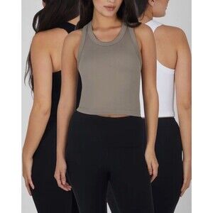 90 Degree by Reflex Seamless Rib Tricolor Tops Set 3 Pcs Size M BRAND NEW